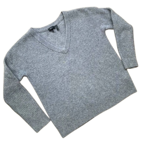 Theory Slouchy V-Neck Paramour Flannel Sweater Size S - Picture 1 of 9
